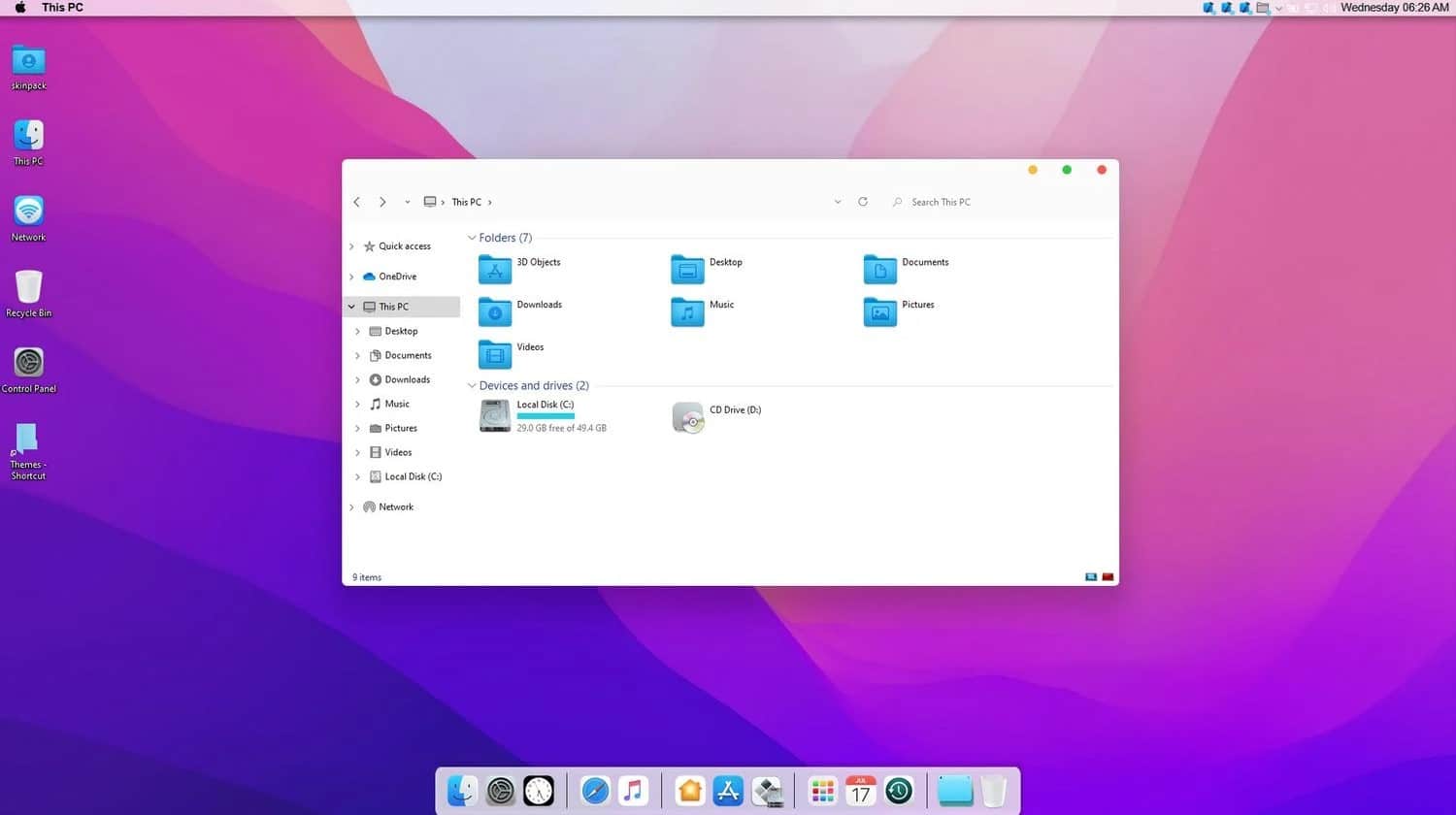 macOS For Windows 7