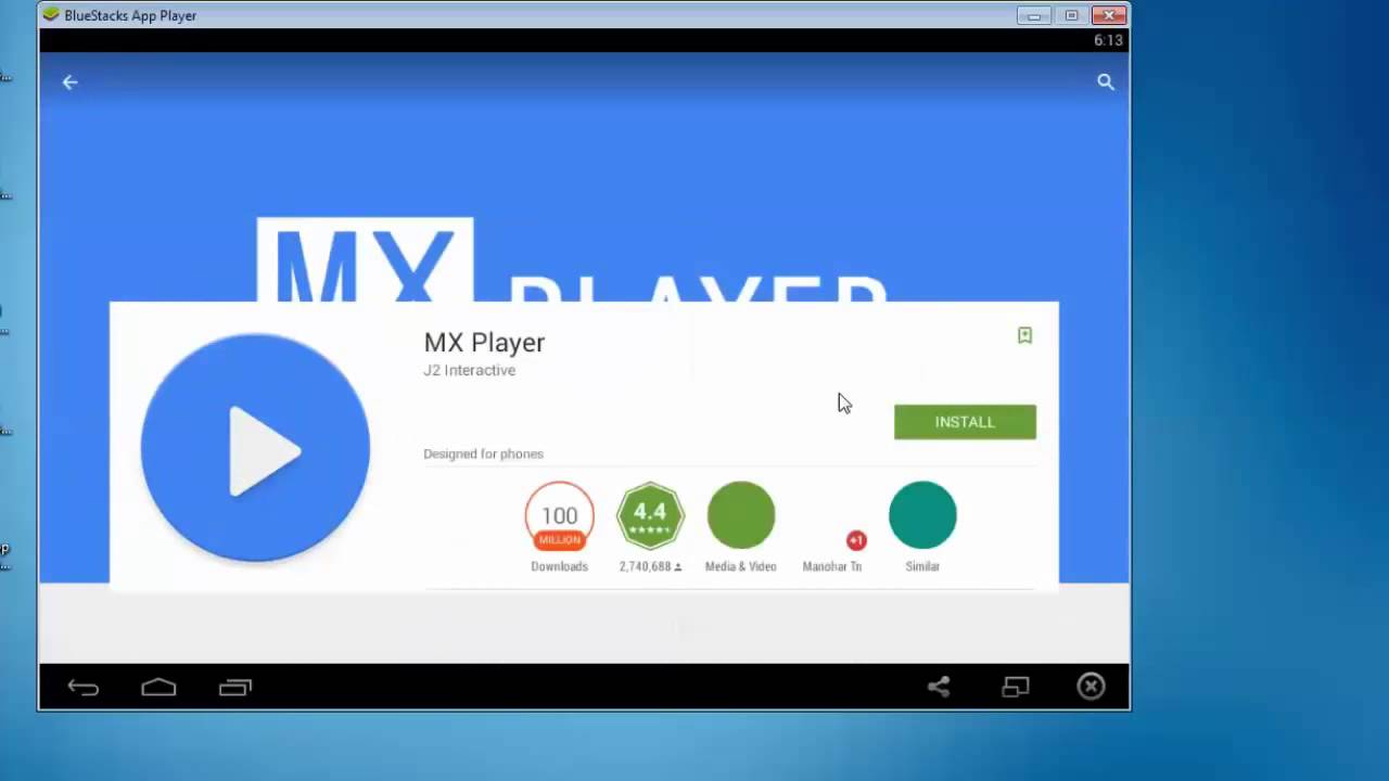 MX Player Bluestacks 4