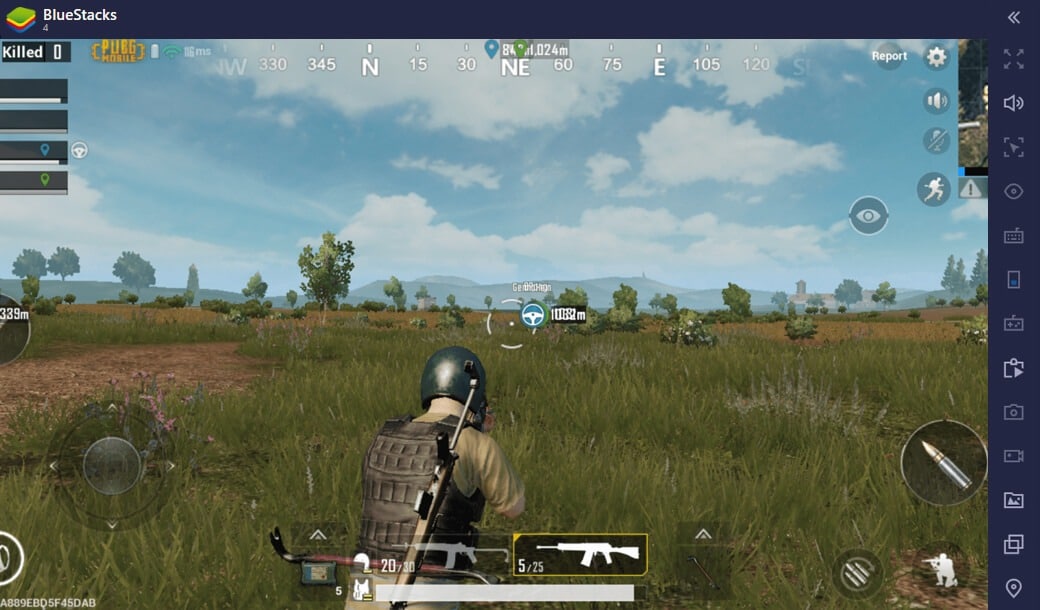 PUBG Mobile on Bluestacks 4