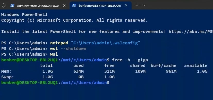 solve high Vmmem memory and CPU usage