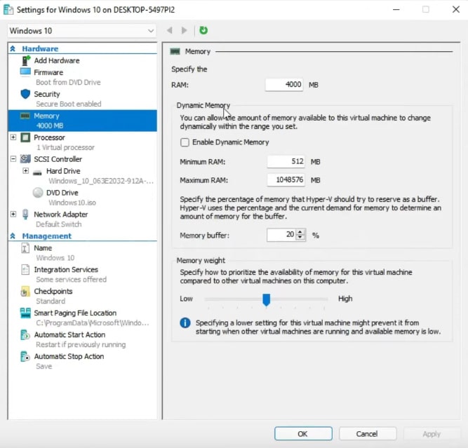 Solve high Vmmem memory and CPU usage