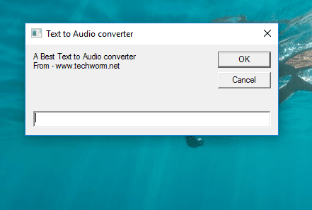 Text to audio Converter @Techworm.net