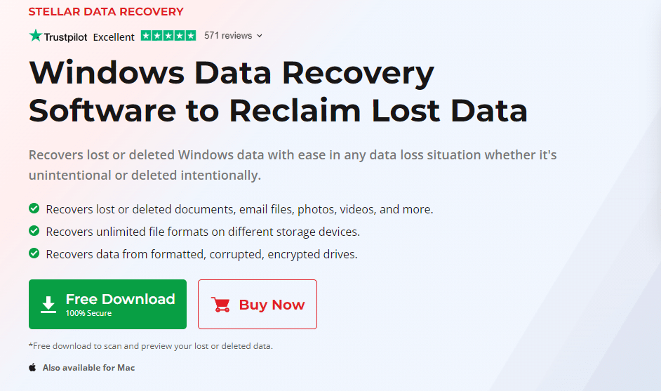 Stellar Data Recovery