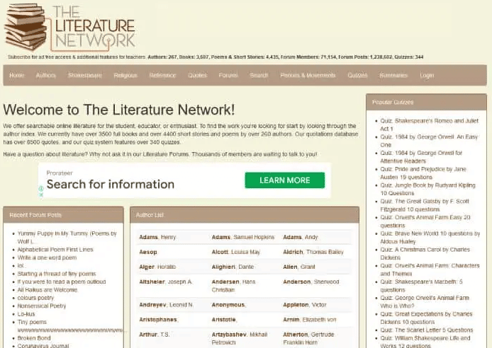 The Literature Network